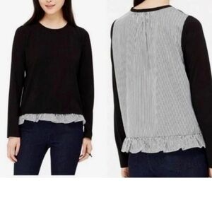 Kate Spade Broome Street mixed media top size L‎